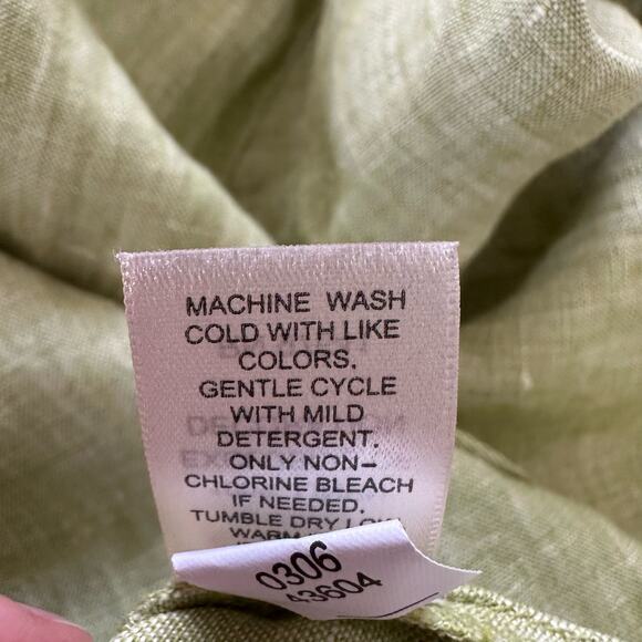 J JILL Womens Jacket MP Linen Embroidered Detail Spring Lagenlook Casual Preppy - Picture 9 of 13